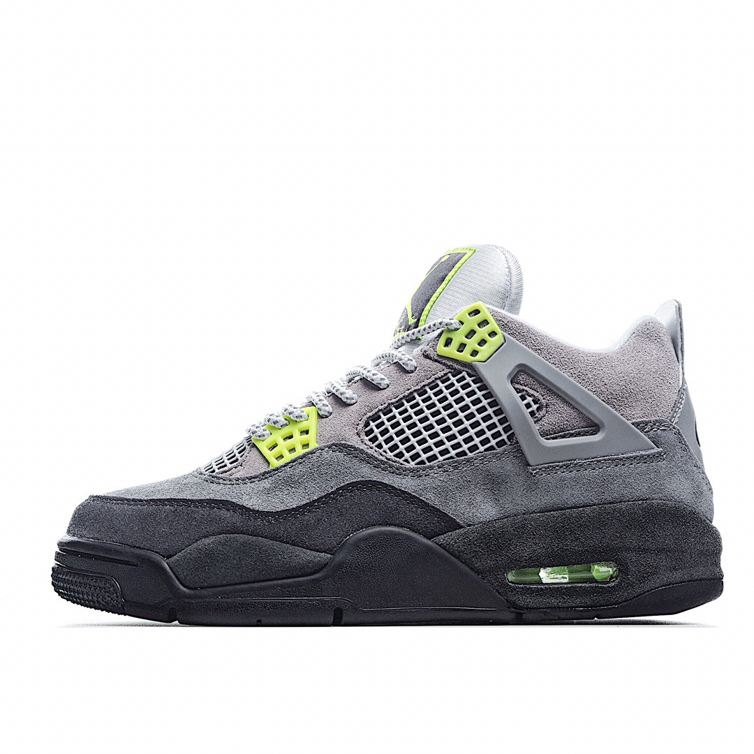H0 PJ Tucker鞋王塔克上脚耐克Nike Air Jordan 4 Retro LE”Air Max 95 Neon”“麂皮灰绿3M”
