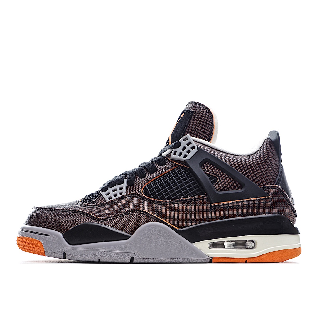 H0 AIR JORDAN 4 RETRO AJ4乔丹篮球运动鞋 海星橙