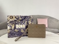 Dior Caro Best
 Clutches & Pouch Bags Grey Cowhide