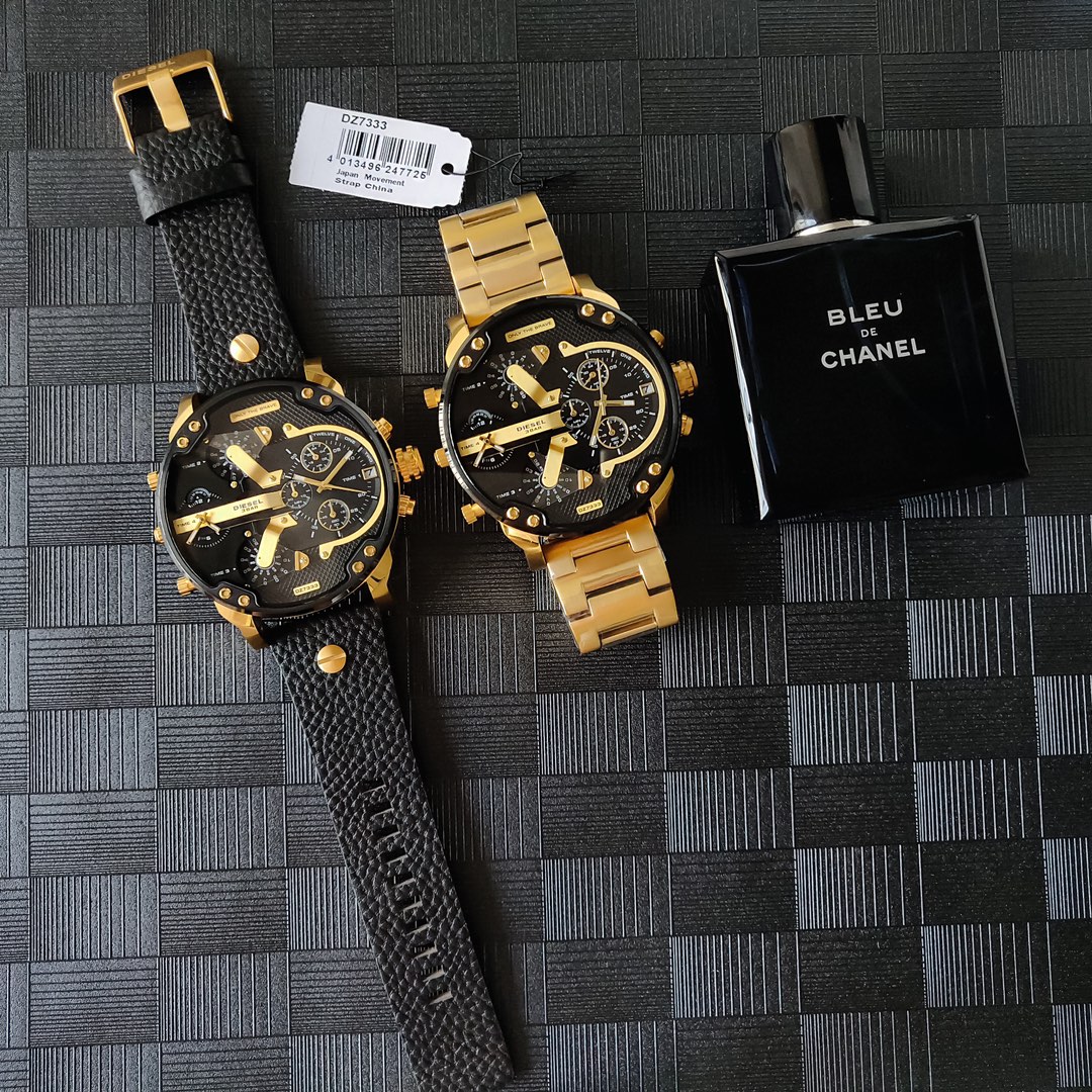 “Black Steel Belt Watch DIESEI Model 7333: Super Cool Design, Top Quality 55mm Plate” - 图片 9