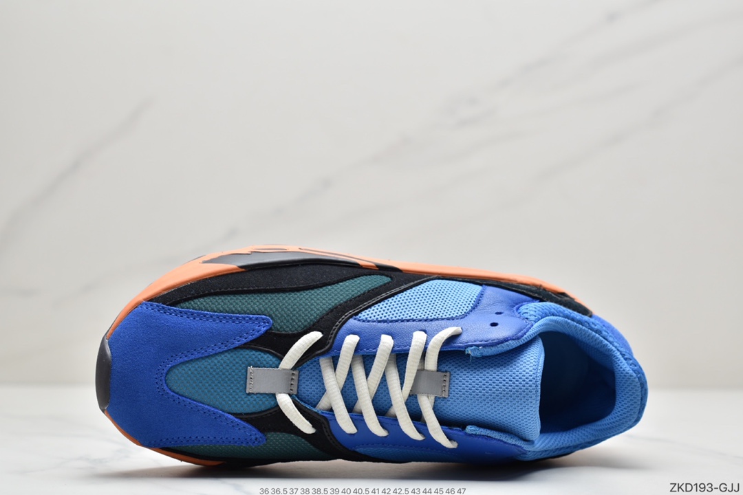 270 阿迪达斯Yeezy boost 700 “Bright Blue” 蓝橙色 GZ0541