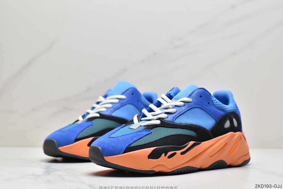 270 阿迪达斯Yeezy boost 700 “Bright Blue” 蓝橙色 GZ0541