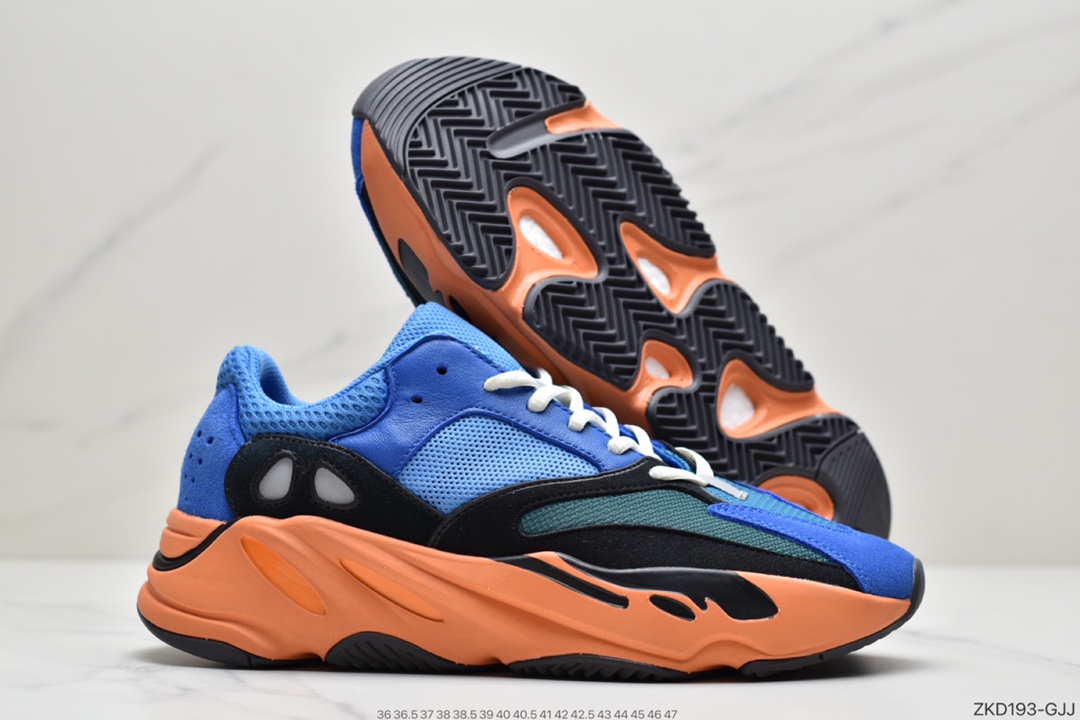 270 阿迪达斯Yeezy boost 700 “Bright Blue” 蓝橙色 GZ0541