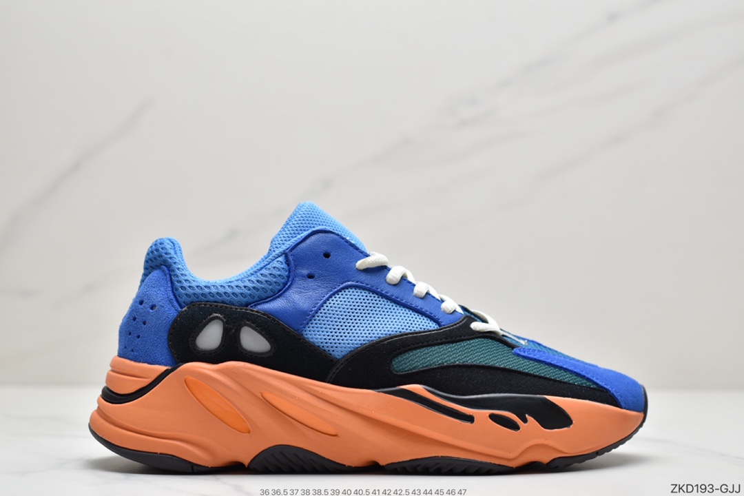270 阿迪达斯Yeezy boost 700 “Bright Blue” 蓝橙色 GZ0541