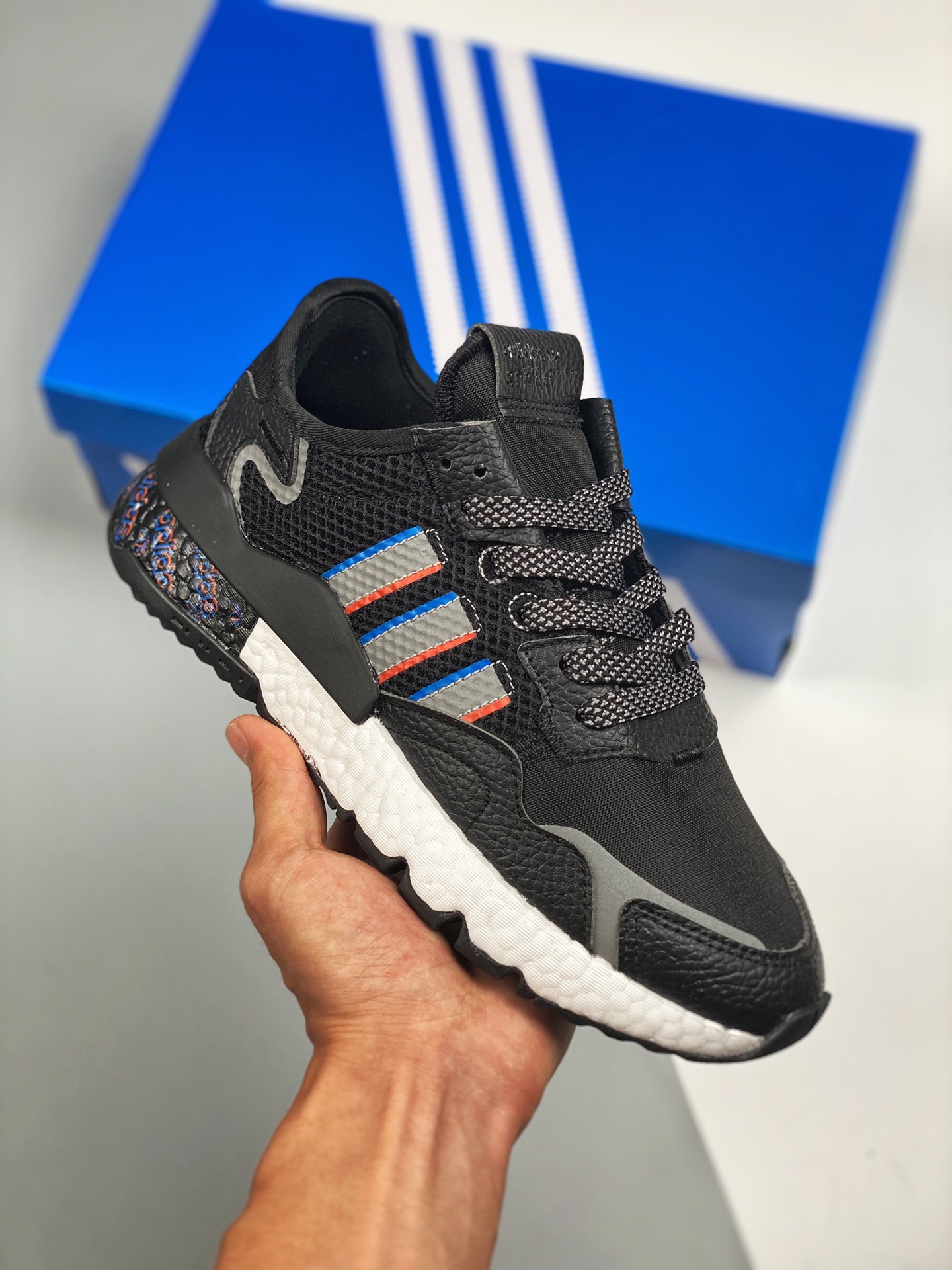 AD Nite Jogger Boost negro trébol colaboración corredor nocturno número de artículo: H01718 zapatillas de running retro…