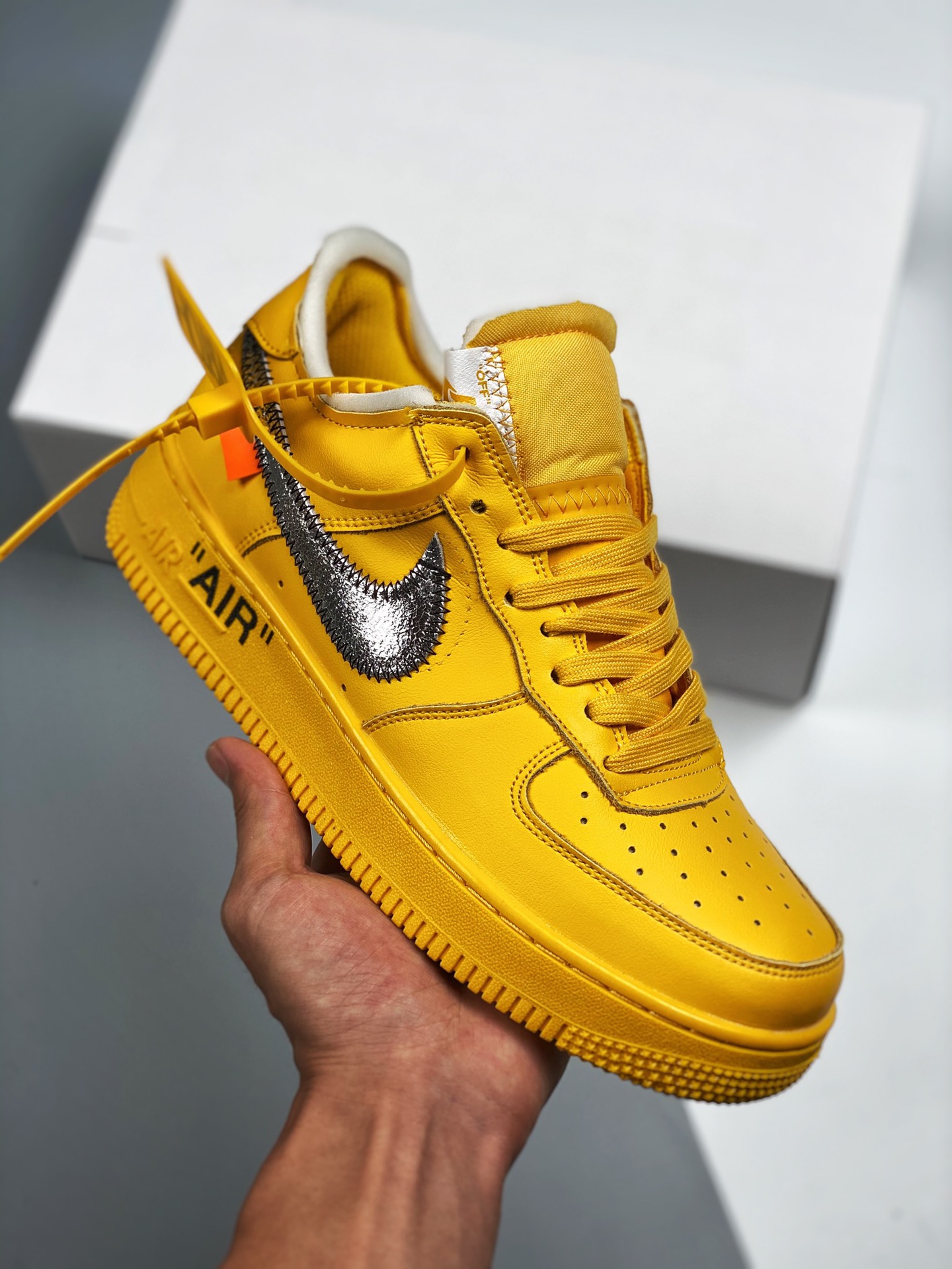 OFF-WHITE X Air Force 1"University Gold" Dorado universitario, ¡la mejor opción de relación calidad-precio! #Efecto de …