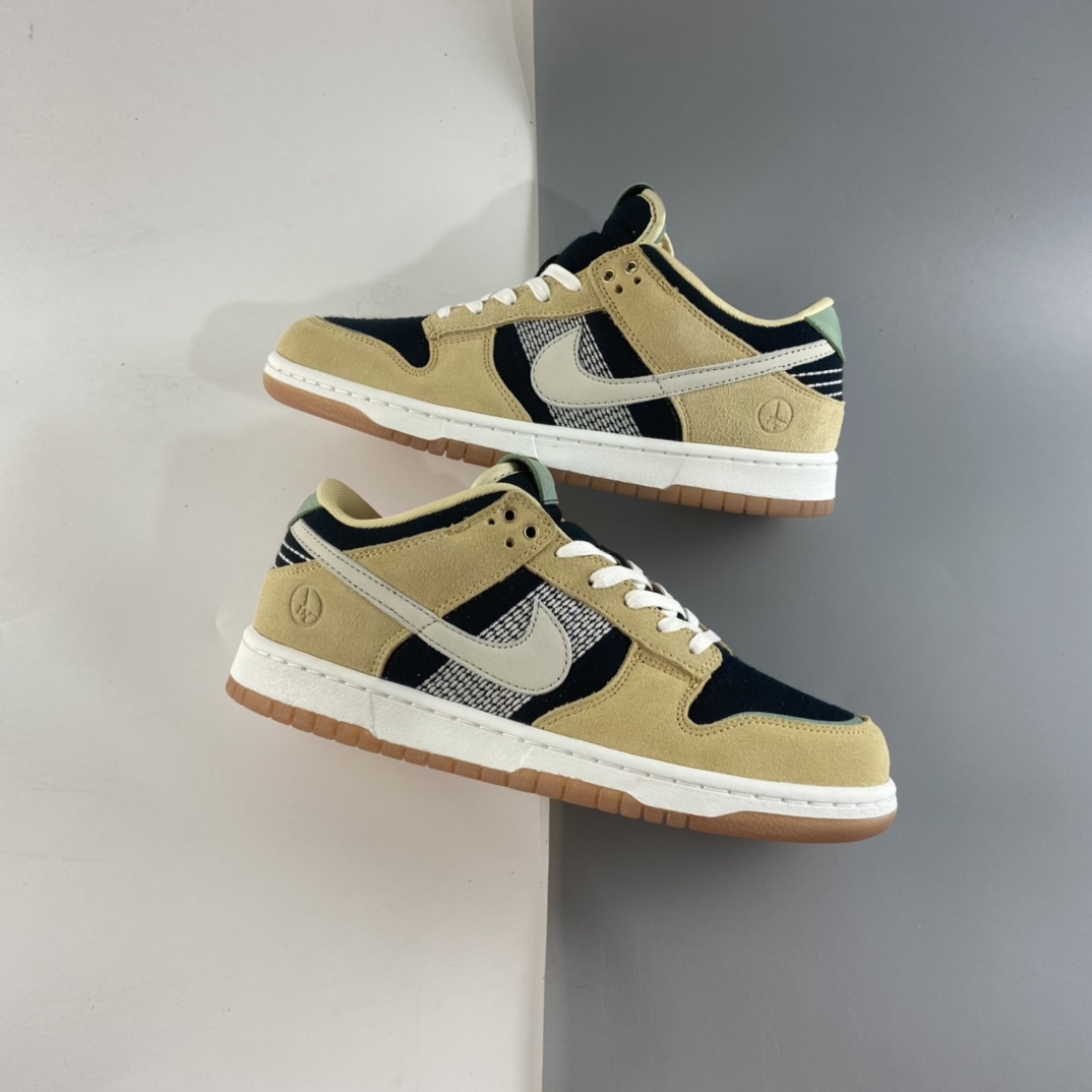 P360 Nike SB LowDunk“Rooted in Peace”刺子绣”大地色限定低帮滑板鞋 DJ4671-294