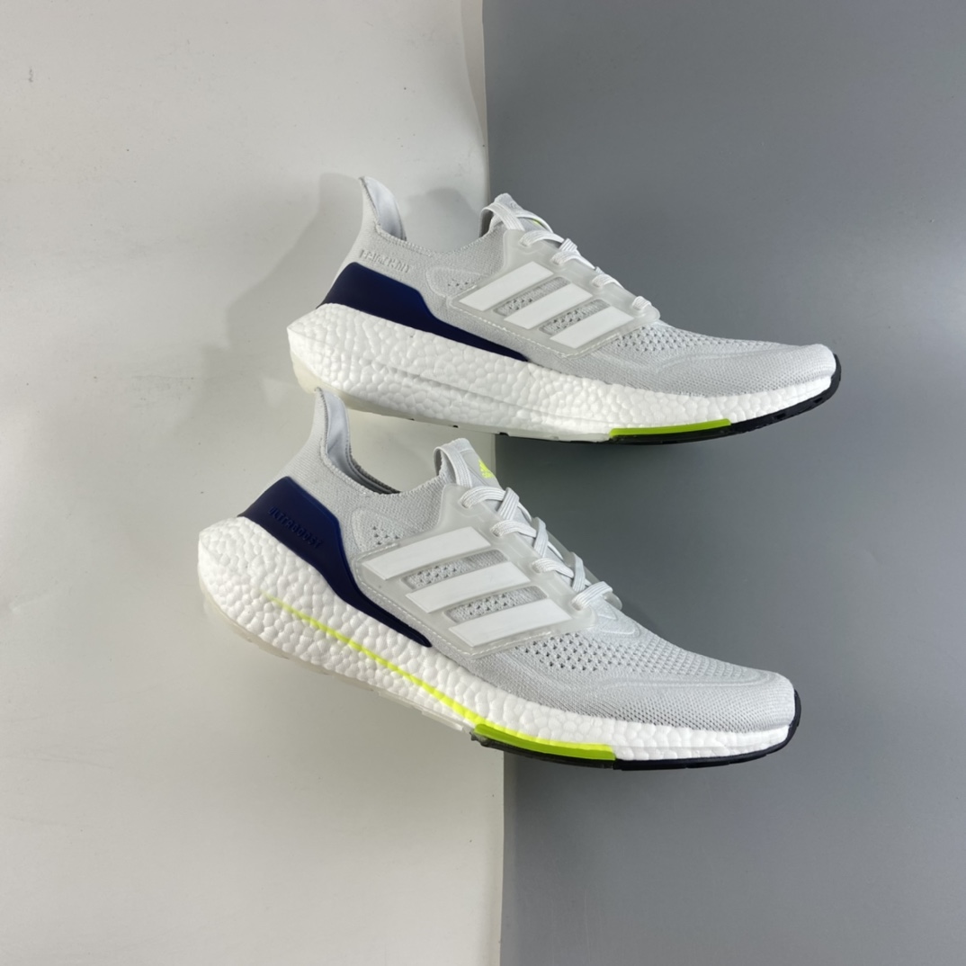P200 AD UltraBoost 21 加厚爆米花袜套式针织鞋面休闲运动慢跑鞋 FY0371