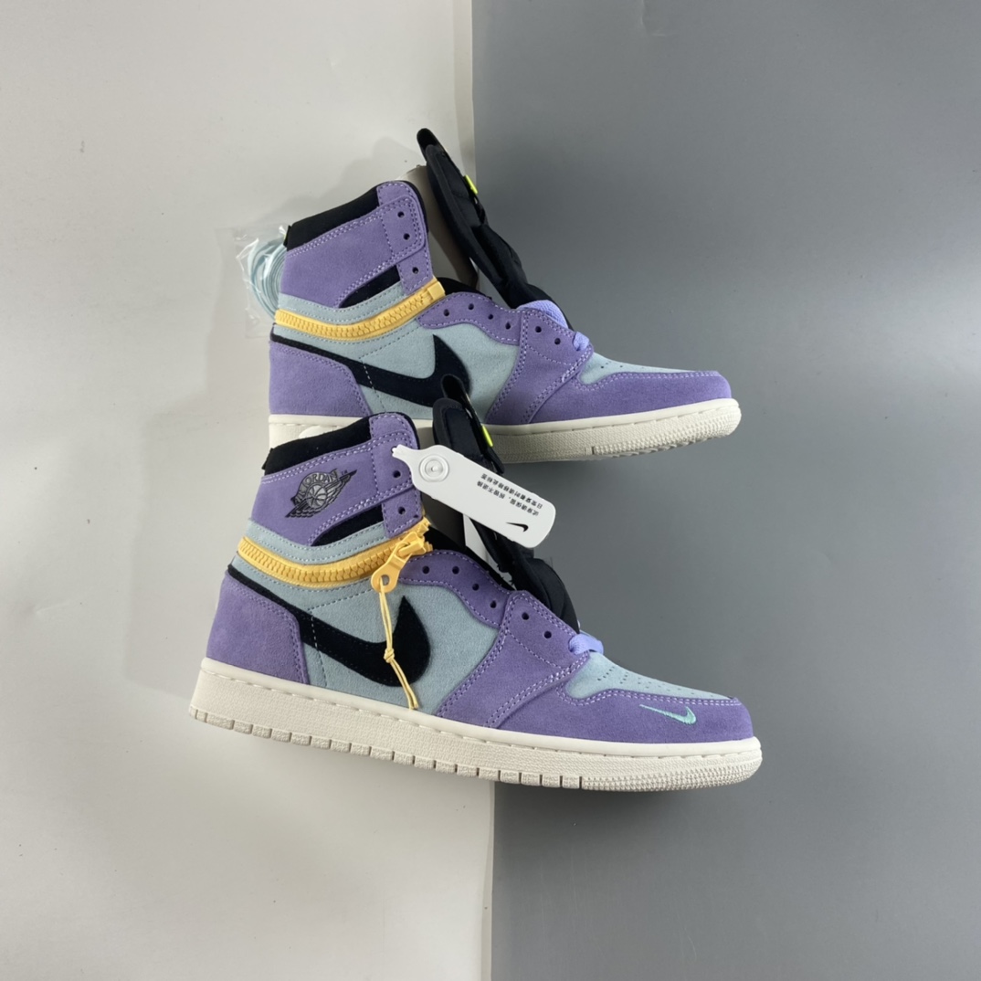 P420 Air Jordan 1 High Switch “Purple Pulse” 紫罗兰 拉链 CW6576-500