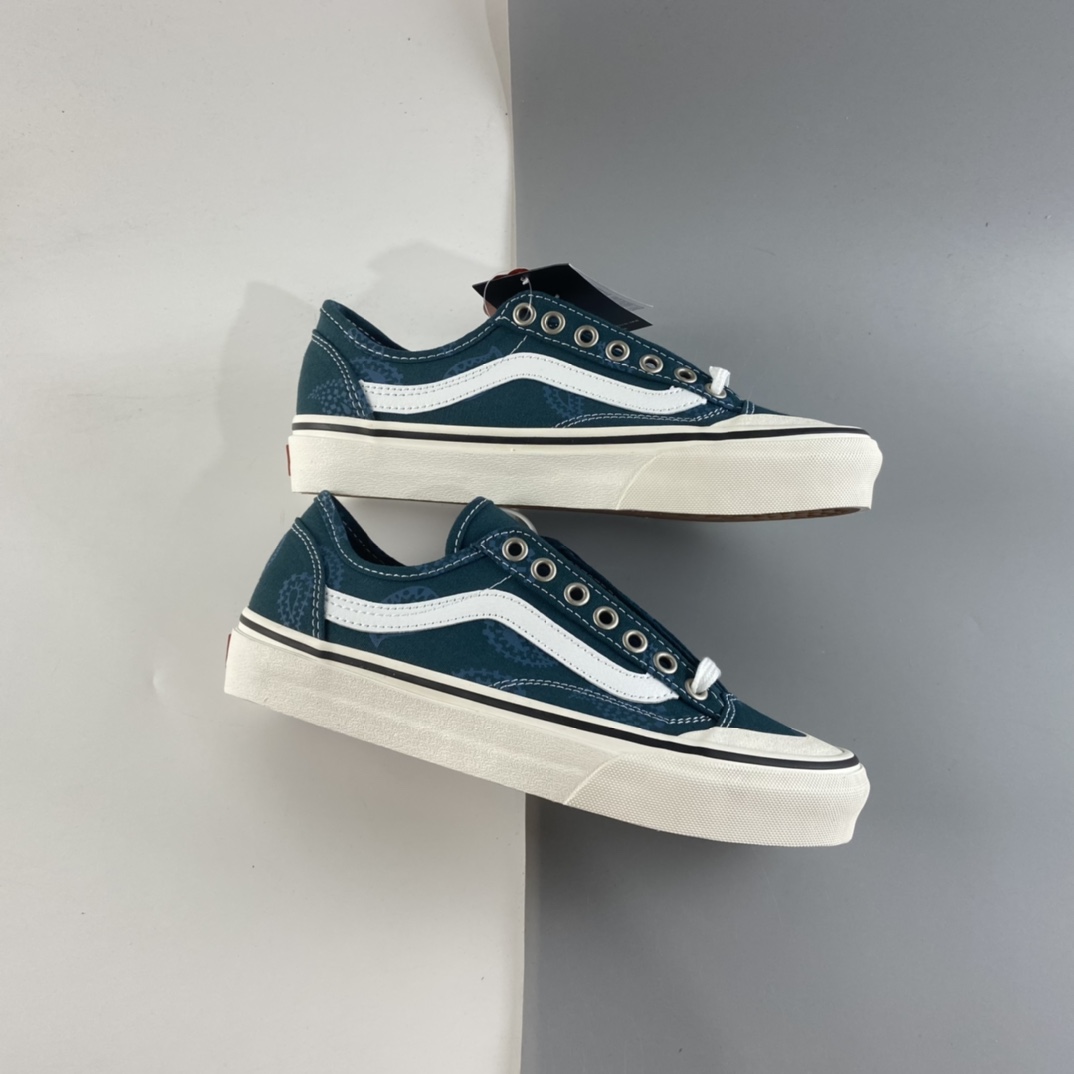 P150 Vans Style 36 Cecon 万斯半月包头腰果花  暗夜蓝权志龙包头杀人鲸 VN0A3MVL2V0