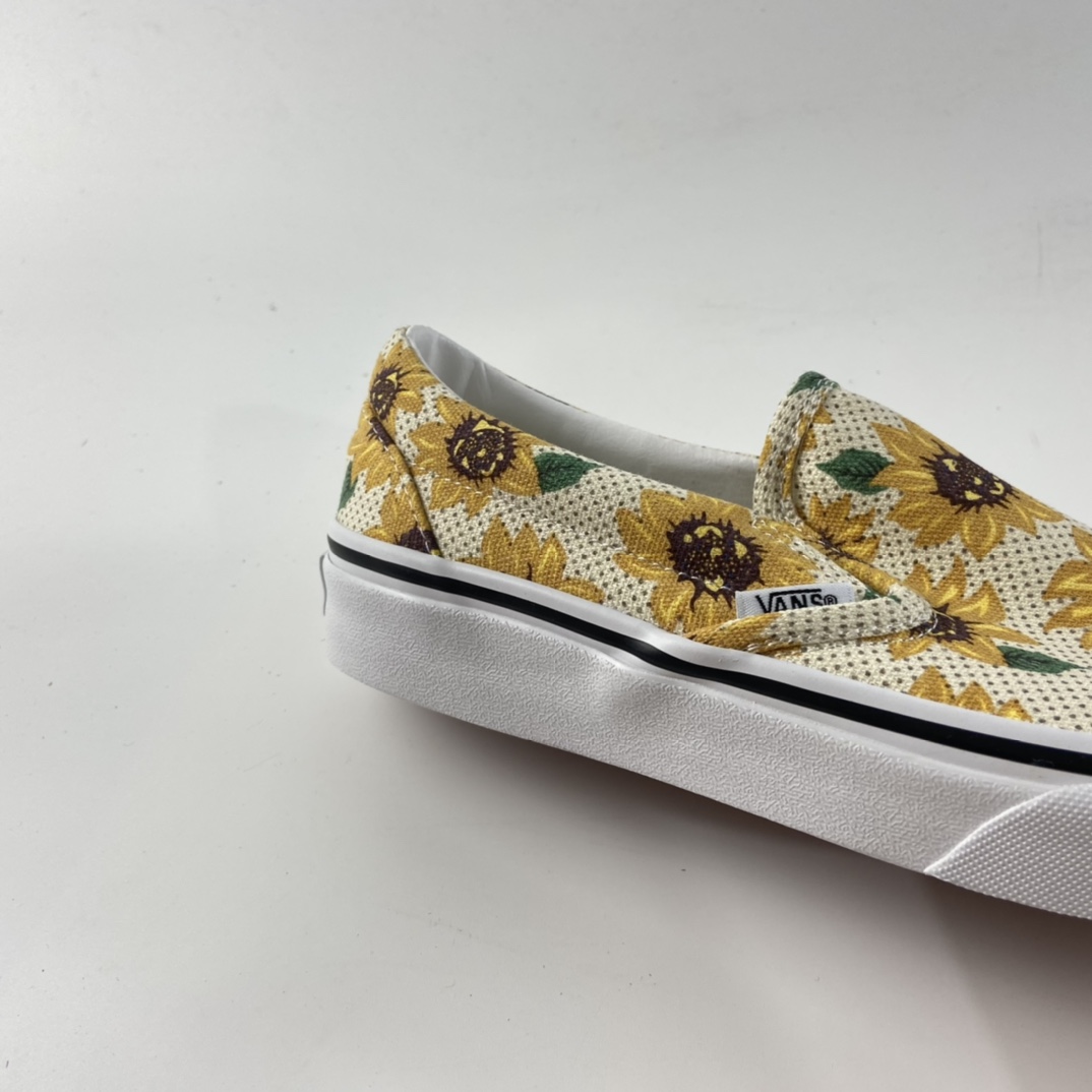 P150 Vans Slip-On小雏菊向日葵 印花 限定版滑板鞋 纯正硫化底 VN0A5ZMRFN0