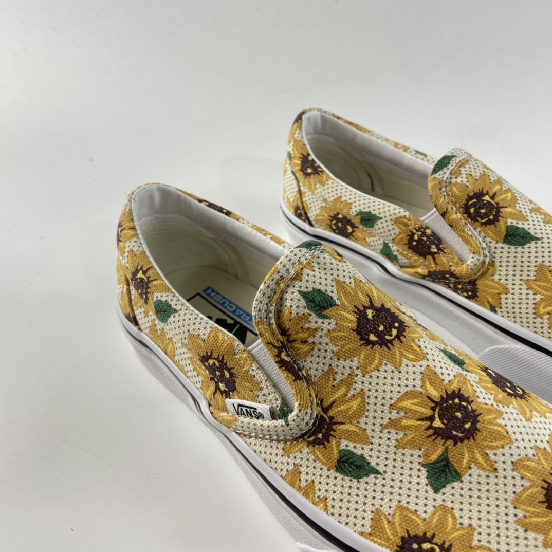 P150 Vans Slip-On小雏菊向日葵 印花 限定版滑板鞋 纯正硫化底 VN0A5ZMRFN0