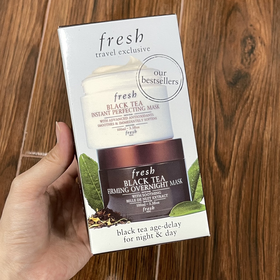 Fresh Black Tea Age-Delay Mask Set - Instant Perfecting & Firming Overnight