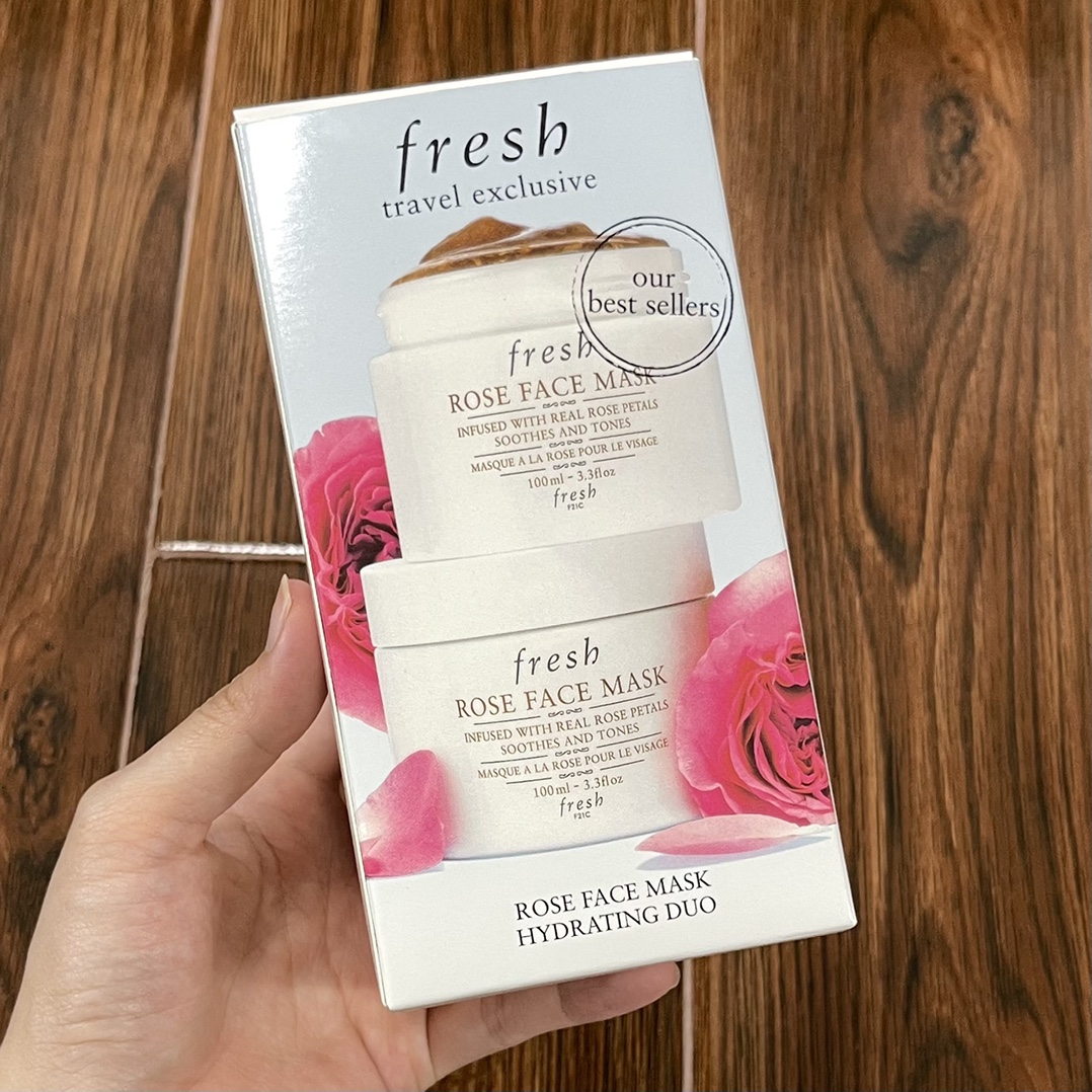 Fresh Rose Face Mask Hydrating Duo, Infused with Real Rose Petals,100ml x 2 1 i1623397523 3242 0