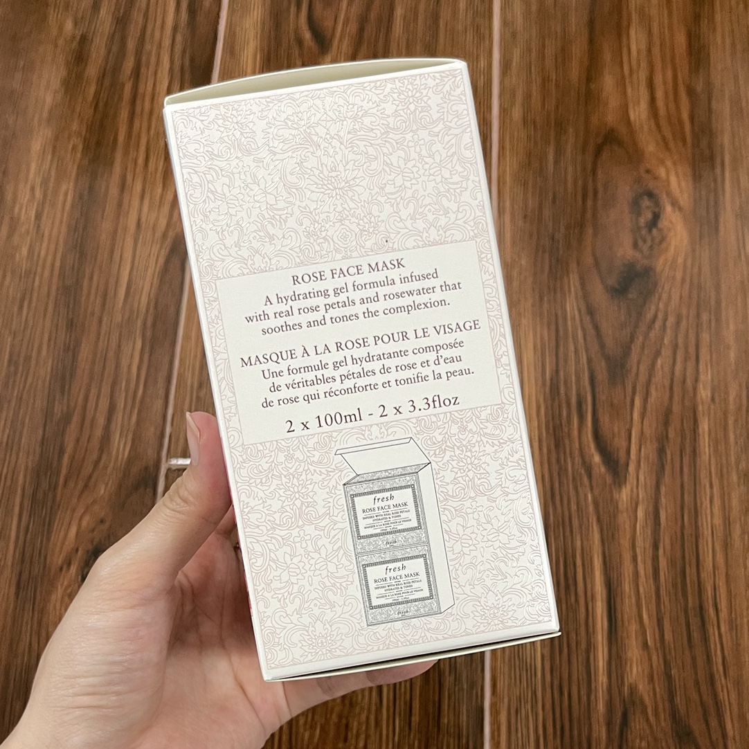 Fresh Rose Face Mask Hydrating Duo, Infused with Real Rose Petals,100ml x 2 7 i1623397523 4650 6