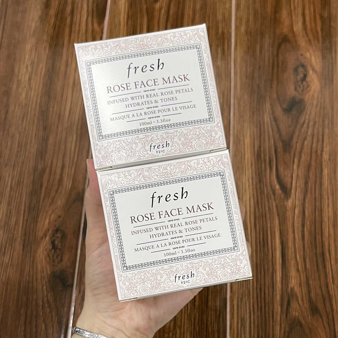 Fresh Rose Face Mask Hydrating Duo, Infused with Real Rose Petals,100ml x 2 3 i1623397523 8713 2