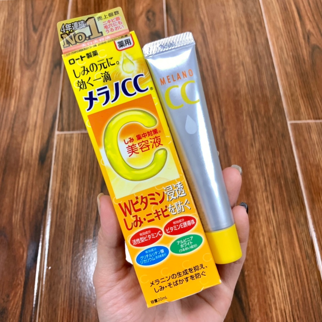 Rohto Melano CC Essence: Vitamin C Serum for Brightening & Acne Treatment