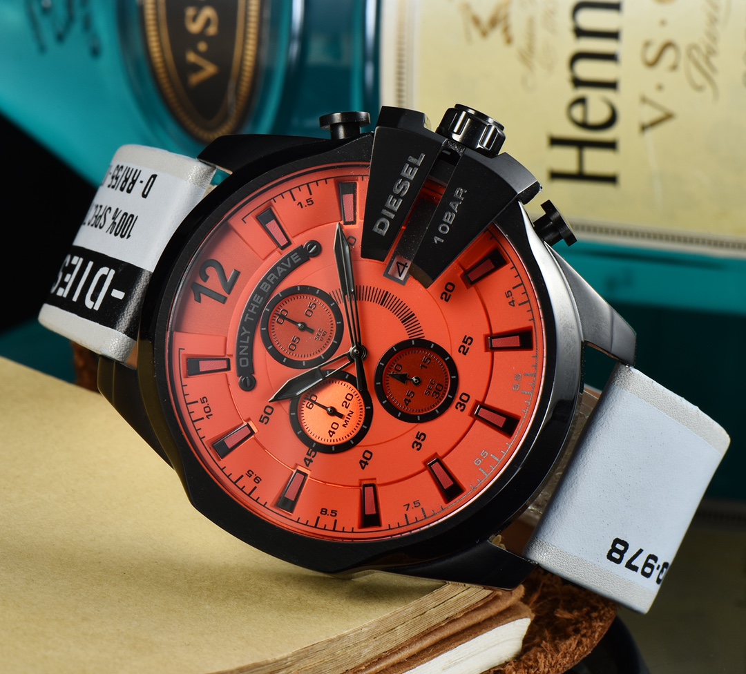 Diesel DZ4535 Vibrator Orange Twilight Watch with Unique Features