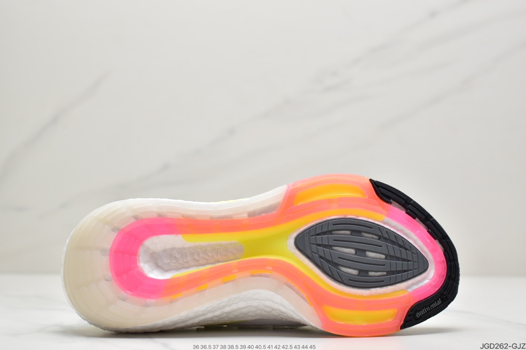 180 2021SS全新阿迪达斯/Adidas Ultra Boost 2021”All White”UB2021版袜套式针织鞋面休闲运动慢跑鞋  FY0375