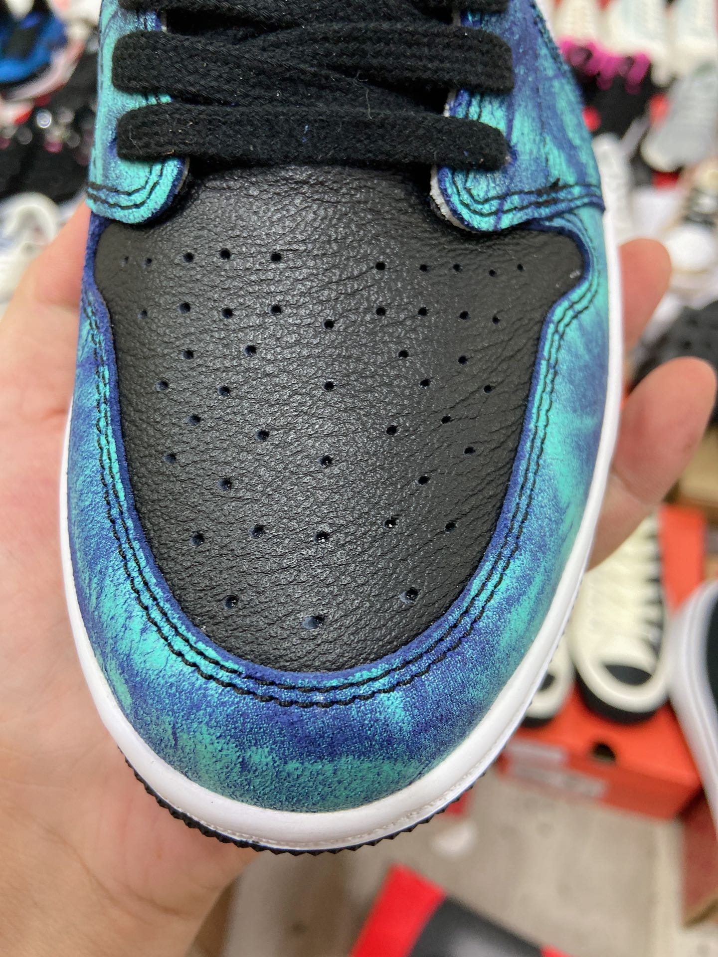 480 Air Jordan 1 “Tie-Dye”乔丹1代高帮扎染孔雀绿 CD0461-100