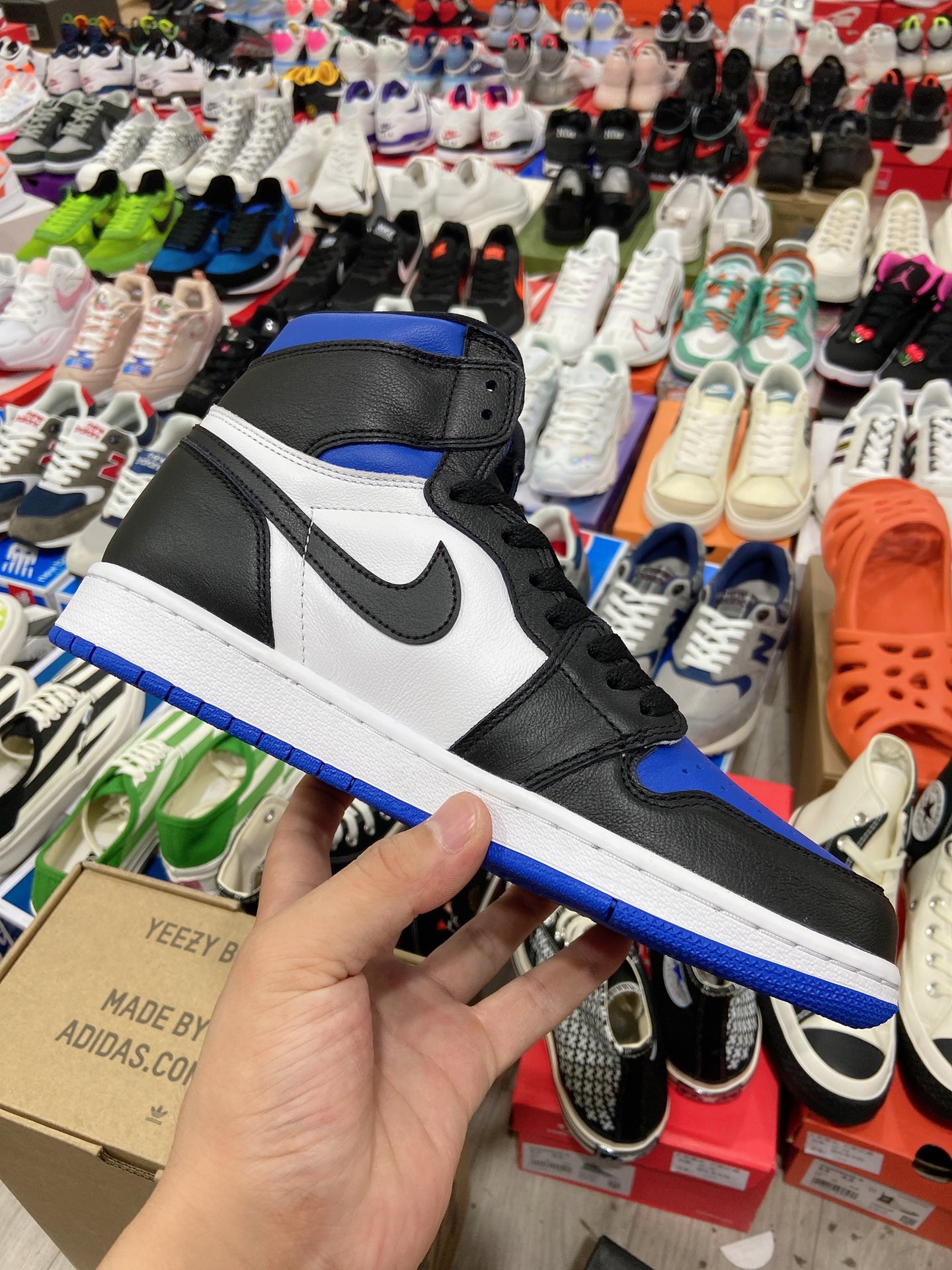 480高版本 乔丹Air Jordan 1 “Gae Royal” 游戏蓝 新黑蓝脚趾 555088-041