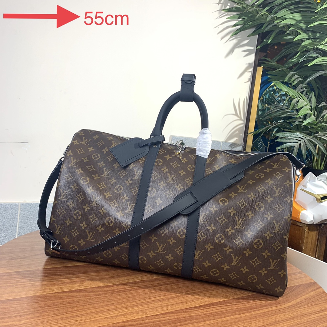 Louis Vuitton LV Keepall Best
 Travel Bags Monogram Canvas M56714