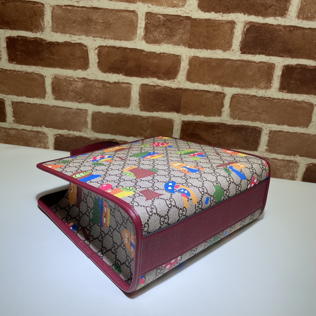 GUCCI古驰儿童蘑菇印花托特包605614