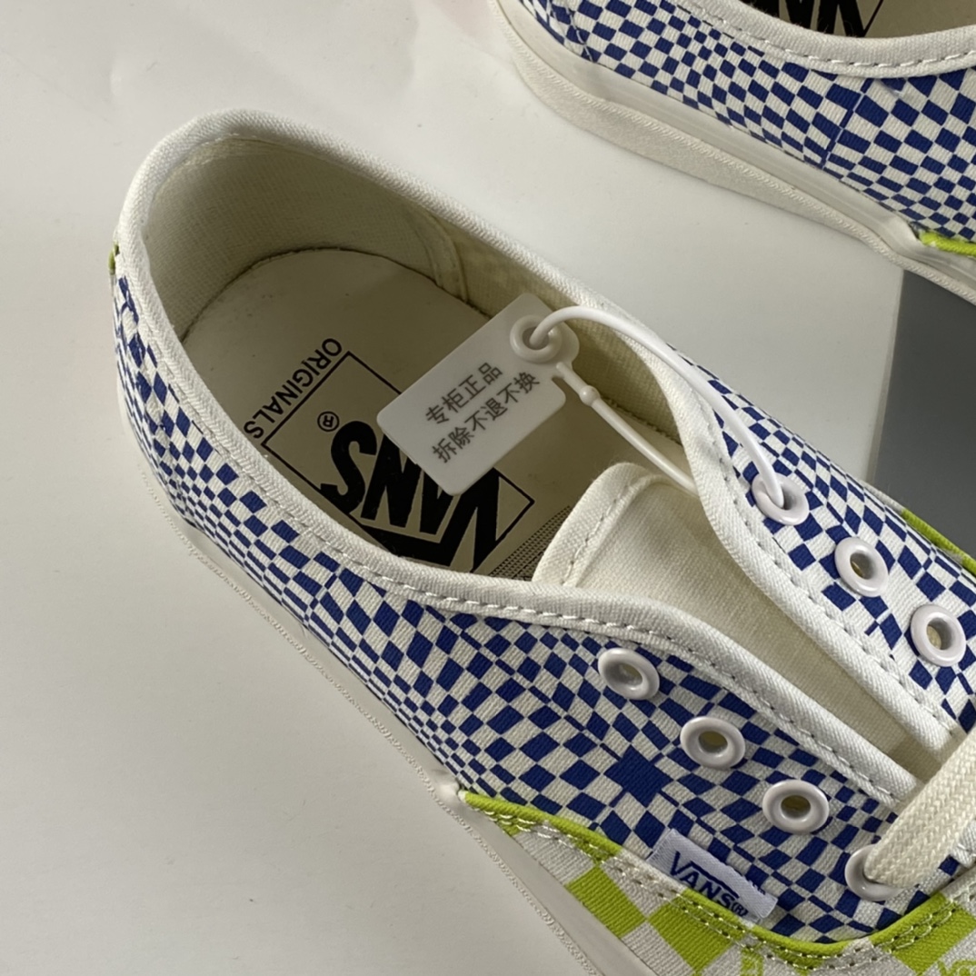 P150 VANS VAULT OG Authentic LX 高端支线撞色棋盘格复古低帮男女帆布滑板鞋 VN0A4BV91XQ1