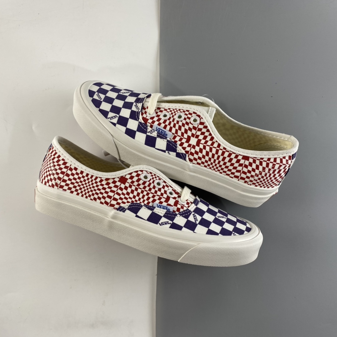 P150 VANS VAULT OG Authentic LX 高端支线撞色棋盘格复古低帮男女帆布滑板鞋  VN0A4BV91XR