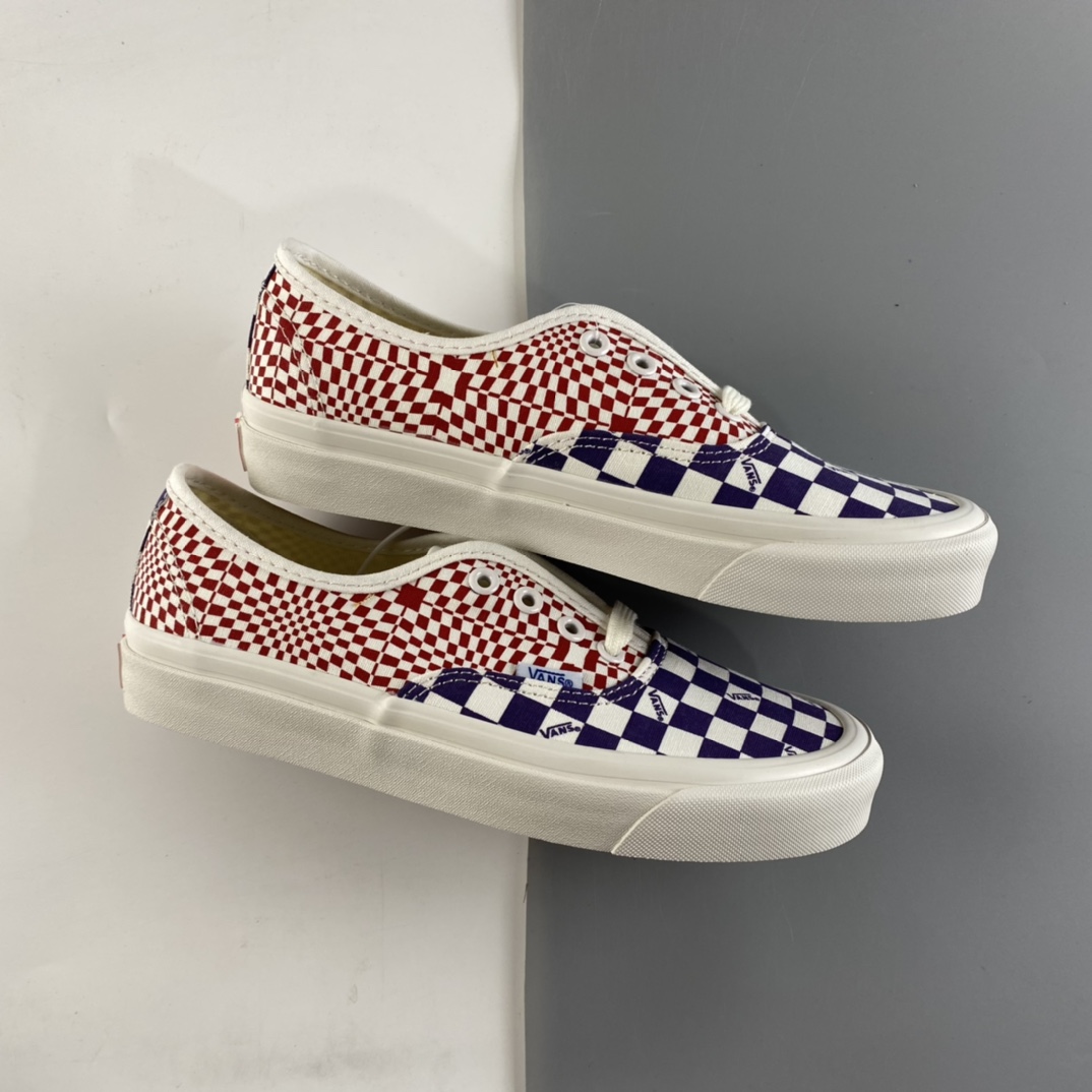P150 VANS VAULT OG Authentic LX 高端支线撞色棋盘格复古低帮男女帆布滑板鞋  VN0A4BV91XR