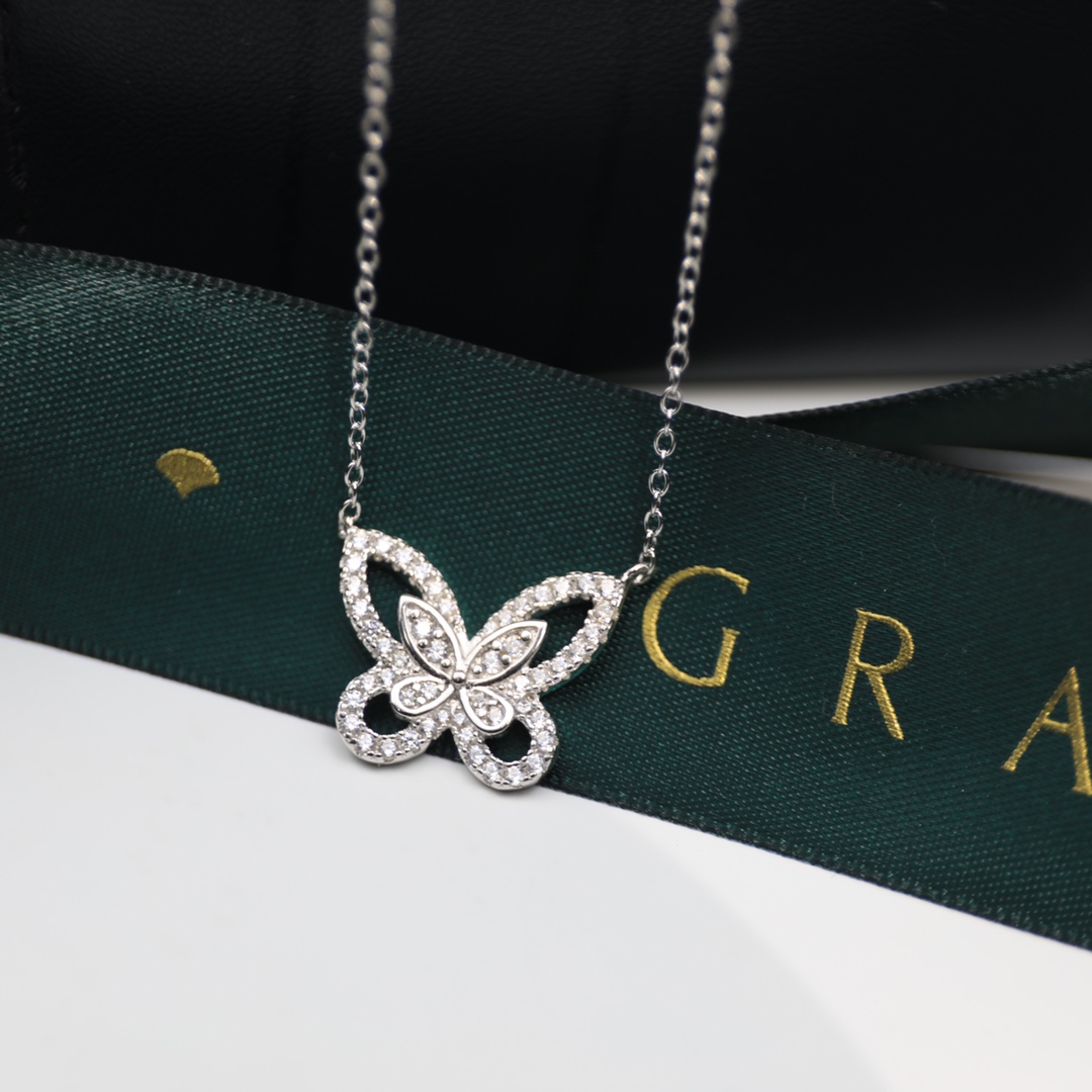NO:881632,Seiko version [top brand Graf necklace high-end jewelry custom simulation diamond series, full of luxury, high-end customization, luxury yellow diamond simulation diamond butterfly necklace!  Chain!  The dancing elf, the butterfly texture is amazing, the upper body is super gorgeous and graceful, Graf necklace, necklace19860909精工版本【顶级品牌 格拉芙 项链高级珠宝定制仿真钻系列 尽显奢华 高端定制 奢侈 黄钻 仿真钻蝴蝶 项链！套链！翩翩起舞的小精灵 蝴蝶质感超赞 上身超华丽优美,格拉芙项链,necklace,Jewelry