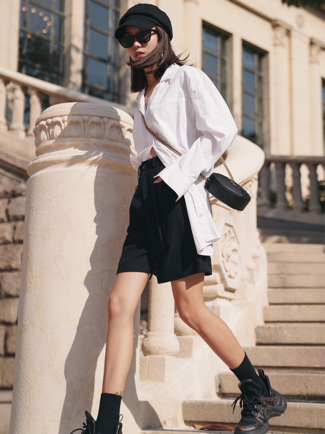 Saint laurent Ysl 最新VINYLE鱼子酱小圆包 610436黑色