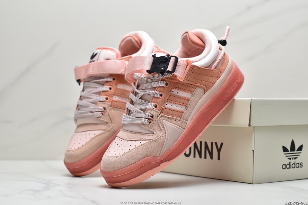 250  阿迪达斯Adidas BAD BUNNY FORUM 复古单品阿迪达斯 Adidas BAD BUNNY FORUM 低帮百搭潮流休闲运动板鞋 GW0264
