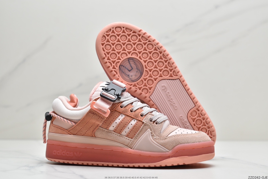 250  阿迪达斯Adidas BAD BUNNY FORUM 复古单品阿迪达斯 Adidas BAD BUNNY FORUM 低帮百搭潮流休闲运动板鞋 GW0264