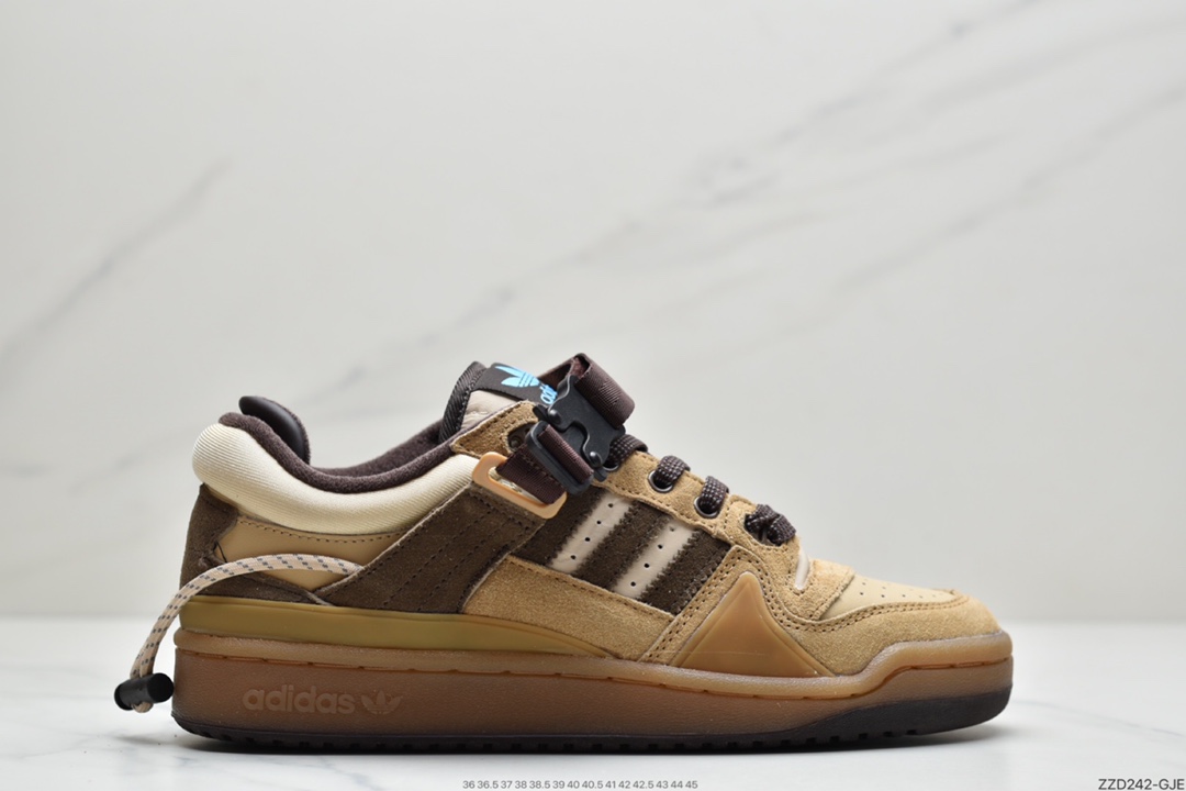 250  阿迪达斯Adidas BAD BUNNY FORUM 复古单品阿迪达斯 Adidas BAD BUNNY FORUM 低帮百搭潮流休闲运动板鞋 GW0264
