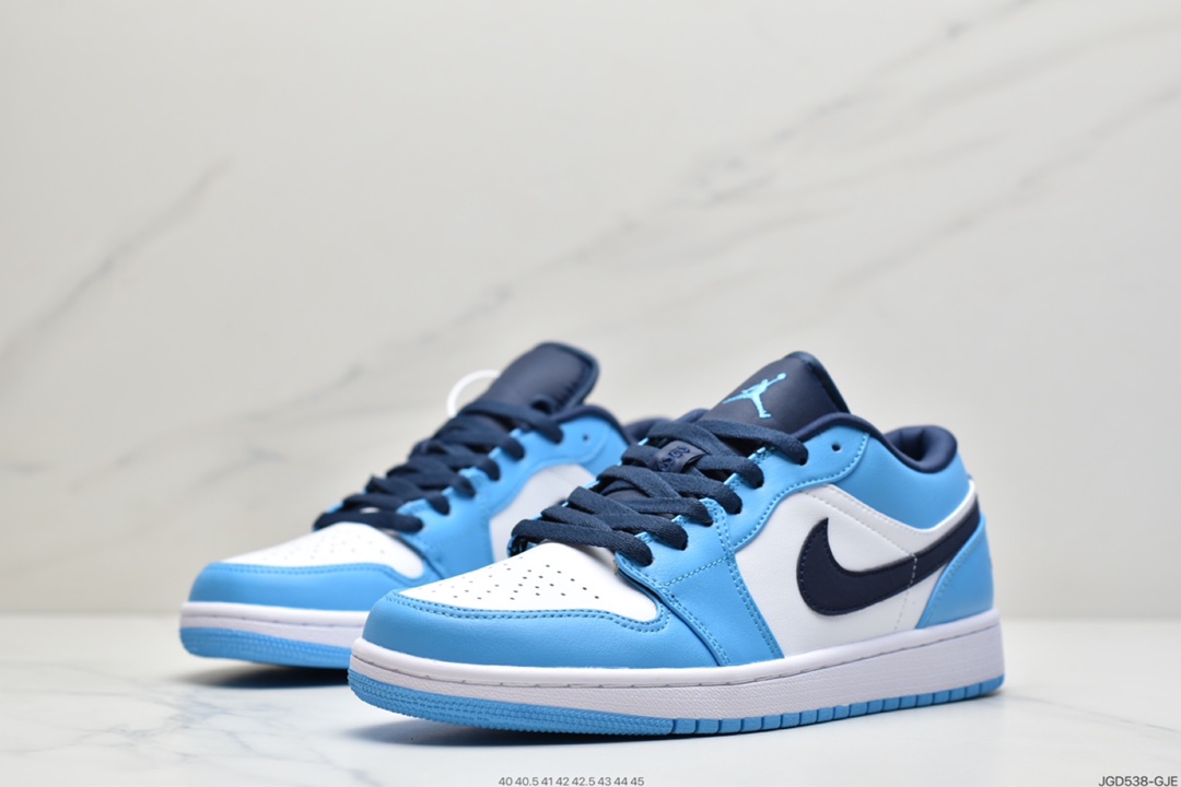 180 Air Jordan 1 Low 低帮 北极蓝 AJ1 乔丹1代 aj1 乔1 低邦 阳光蓝 乔丹篮球鞋系列  553558-144
