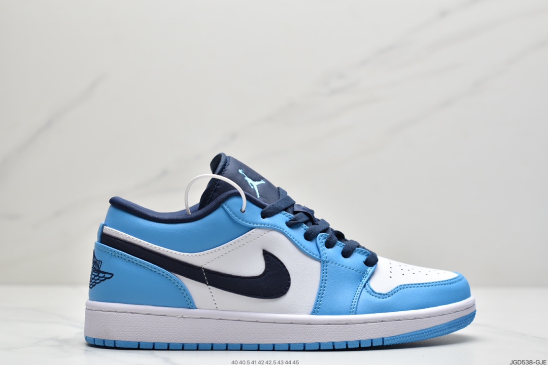 180 Air Jordan 1 Low 低帮 北极蓝 AJ1 乔丹1代 aj1 乔1 低邦 阳光蓝 乔丹篮球鞋系列  553558-144