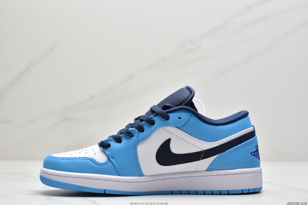 180 Air Jordan 1 Low 低帮 北极蓝 AJ1 乔丹1代 aj1 乔1 低邦 阳光蓝 乔丹篮球鞋系列  553558-144