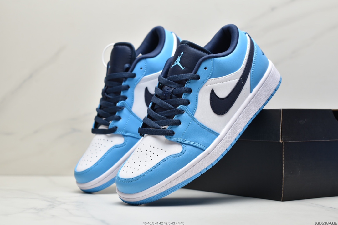 180 Air Jordan 1 Low 低帮 北极蓝 AJ1 乔丹1代 aj1 乔1 低邦 阳光蓝 乔丹篮球鞋系列  553558-144