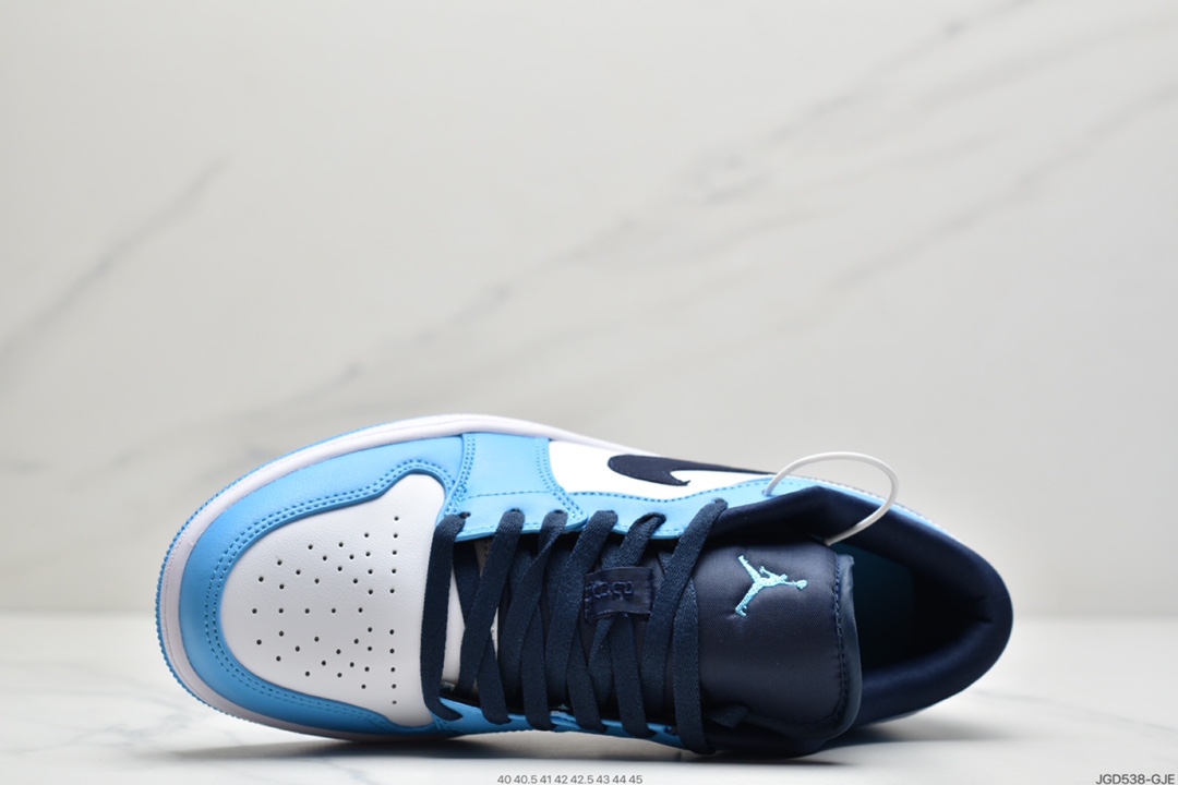 180 Air Jordan 1 Low 低帮 北极蓝 AJ1 乔丹1代 aj1 乔1 低邦 阳光蓝 乔丹篮球鞋系列  553558-144