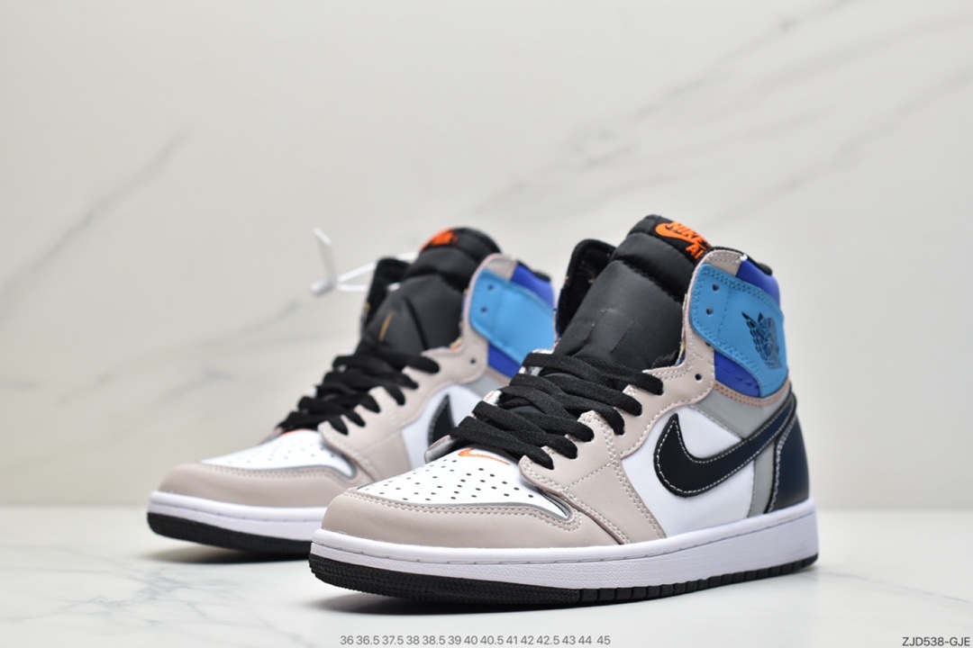 240  Air Jordan 1 High OG Pro“ Total Orange” 3M蓝白拼接整 DC6515-100