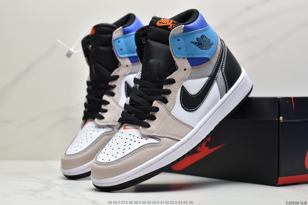 240  Air Jordan 1 High OG Pro“ Total Orange” 3M蓝白拼接整 DC6515-100