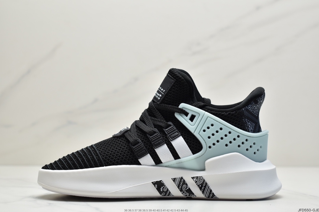 170 阿迪达斯 三叶草新品 Adidas EQT Basketball ADV 系列街头篮球短筒针织慢跑鞋