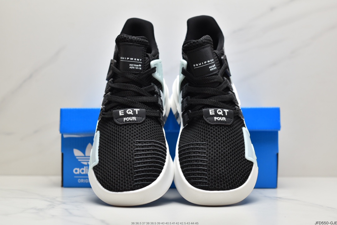 170 阿迪达斯 三叶草新品 Adidas EQT Basketball ADV 系列街头篮球短筒针织慢跑鞋
