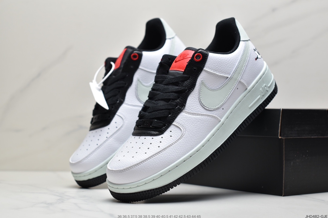 190 耐克NK Air Force 1’07 SE 空军一号低帮经典板鞋 黑薄荷绿仙鹤  DA8482-100