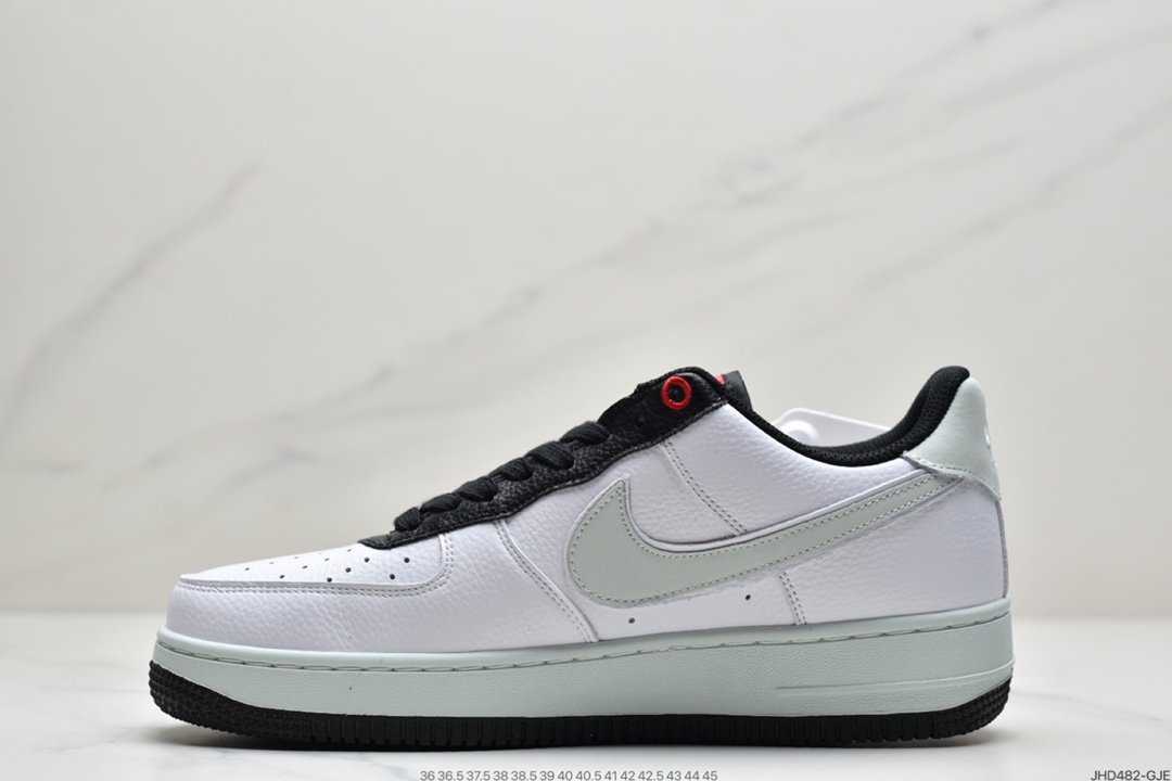 190 耐克NK Air Force 1’07 SE 空军一号低帮经典板鞋 黑薄荷绿仙鹤  DA8482-100