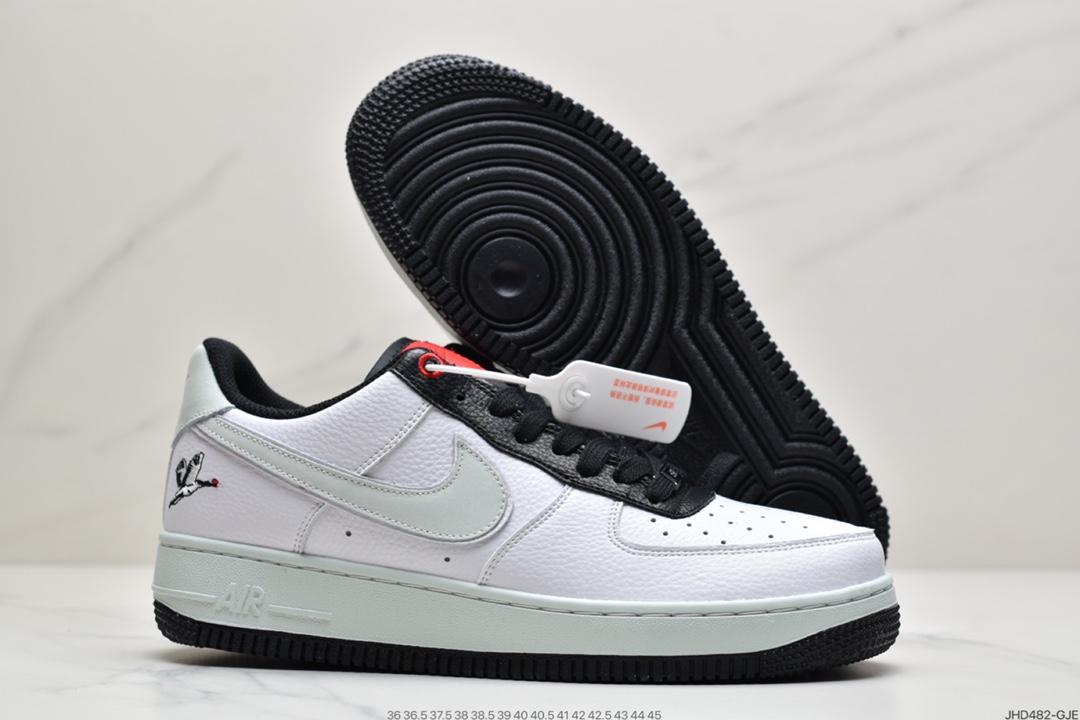 190 耐克NK Air Force 1’07 SE 空军一号低帮经典板鞋 黑薄荷绿仙鹤  DA8482-100