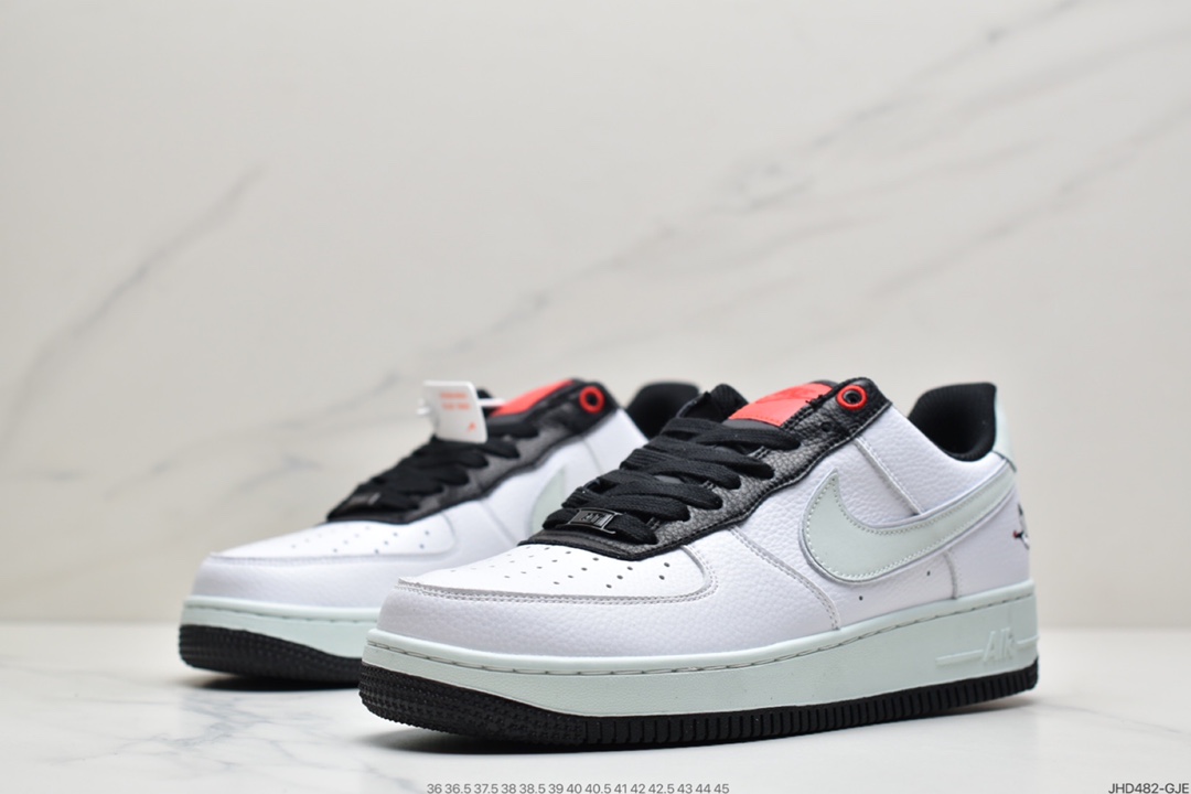 190 耐克NK Air Force 1’07 SE 空军一号低帮经典板鞋 黑薄荷绿仙鹤  DA8482-100
