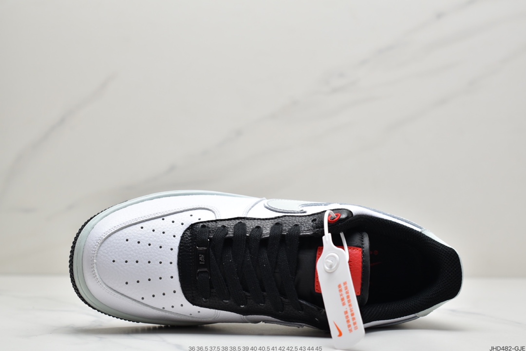 190 耐克NK Air Force 1’07 SE 空军一号低帮经典板鞋 黑薄荷绿仙鹤  DA8482-100