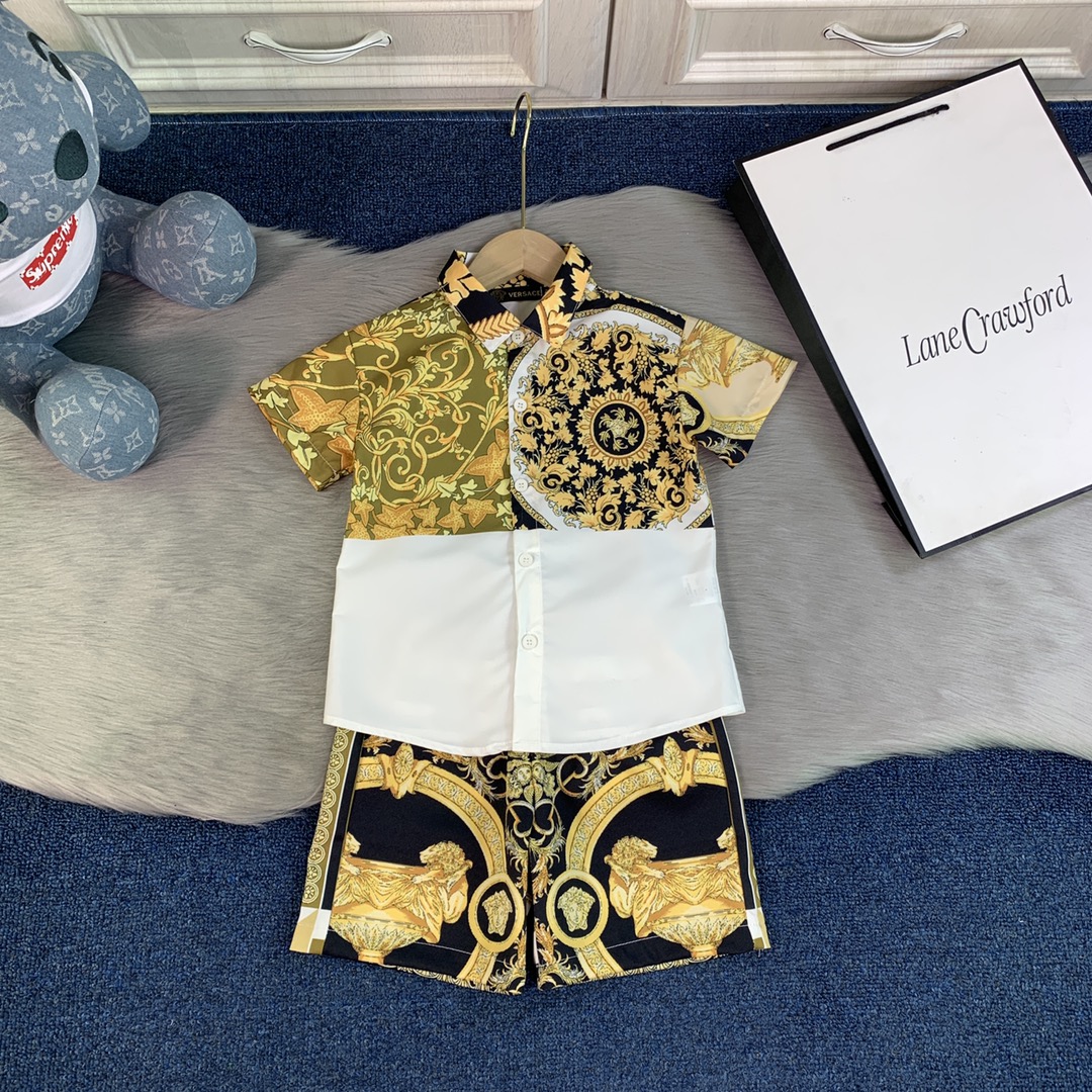 Versace Van Sage: 2021 SS Spring/Summer Short Fashion with High-Quality Cotton Thongs - 图片 1